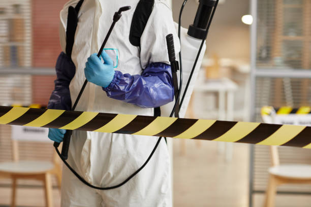 Professional Sewage Cleanup technician working in Garrison, UT